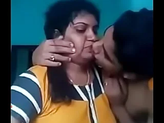 Indian mom and daughter boy