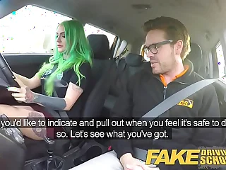 Fake Driving Teacher Wild fuck ride be proper of tattooed order about obese ass beauty