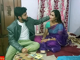 18yrs Indian partisan having sex with Biology madam! Indian web manacle sex with clear hindi audio